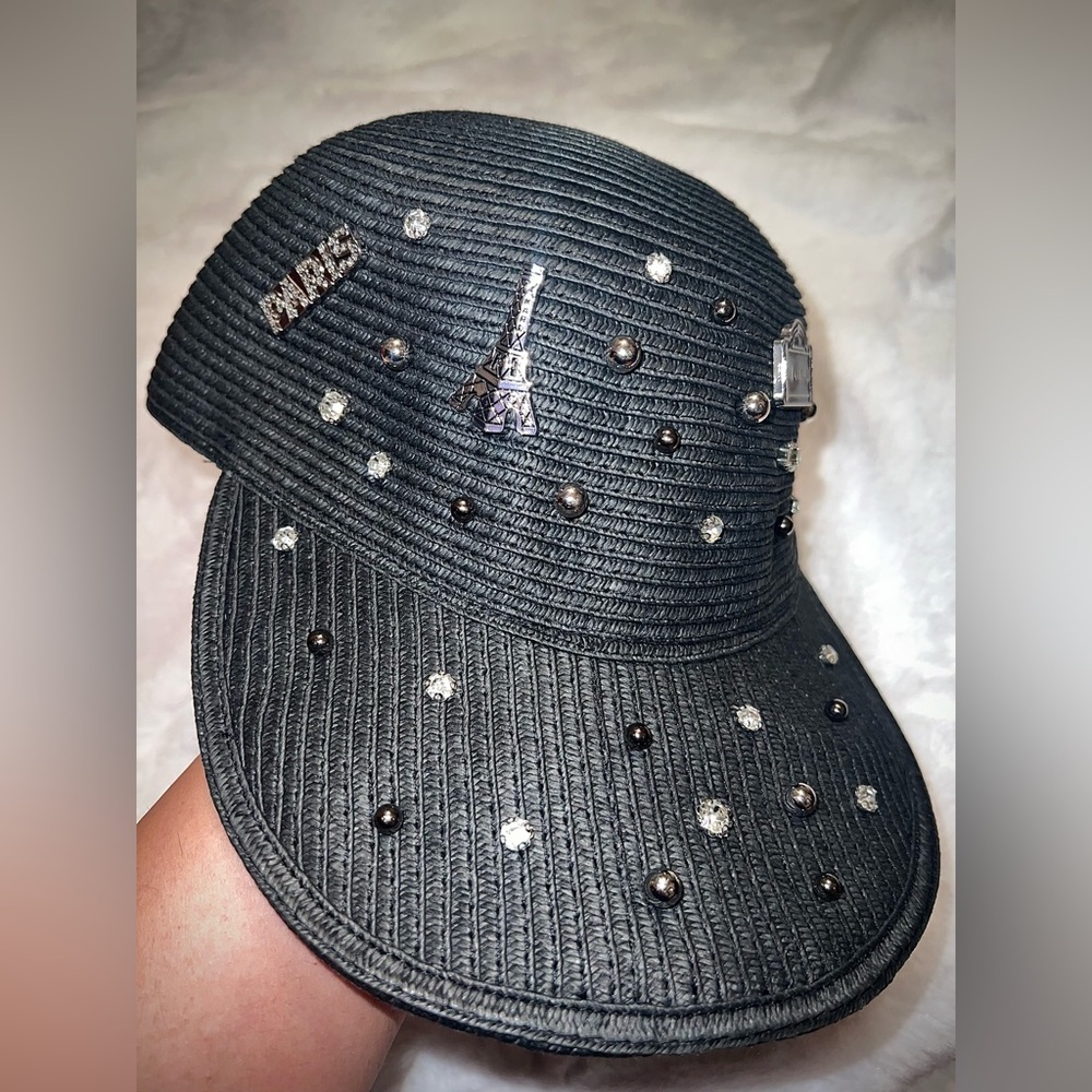 Karl Lagerfeld Textured Cap with Embellishments